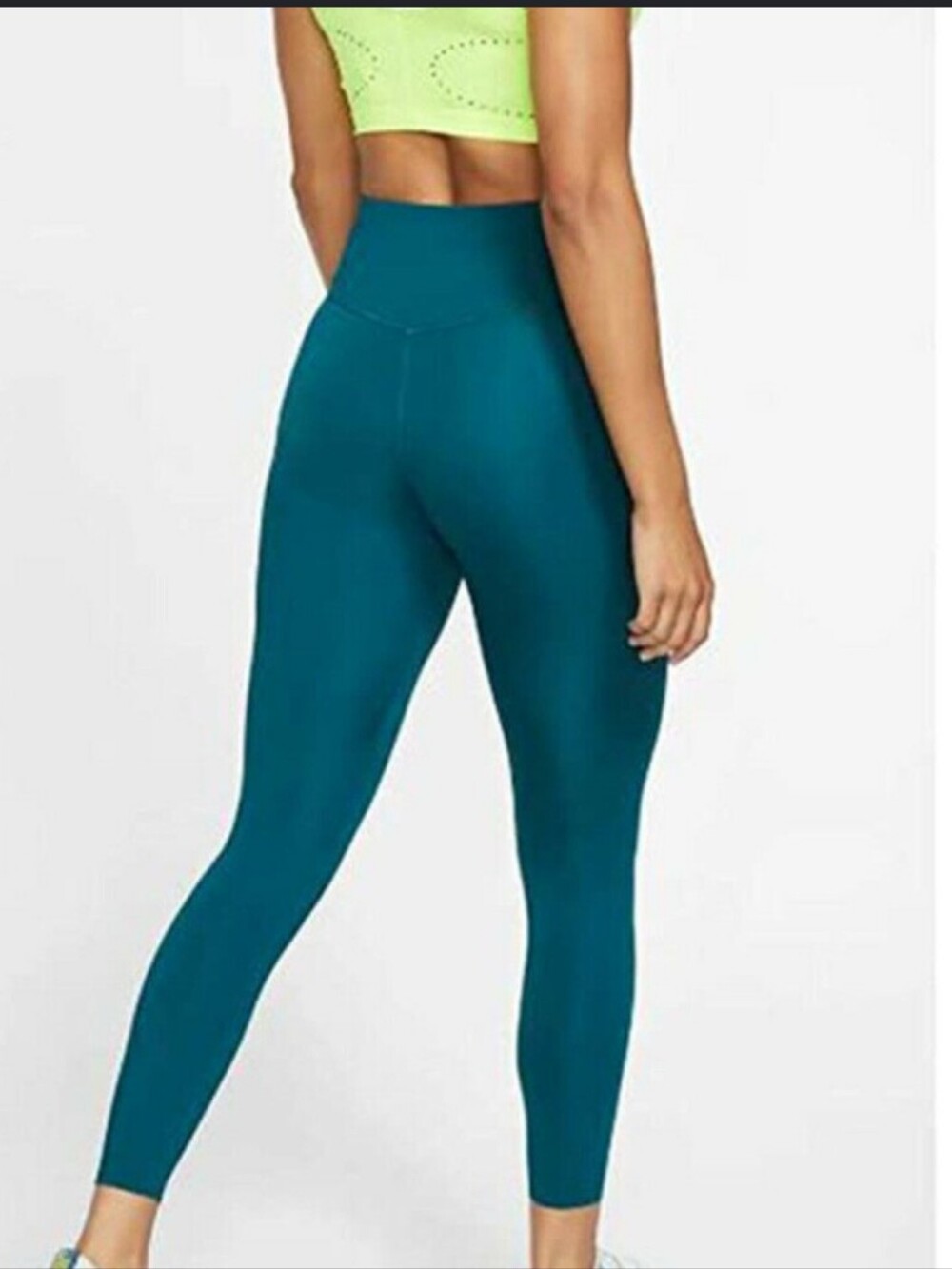 Nike Women’s One Luxe Dri-FIT 7/8 Mid-Rise Training Leggings — Teal